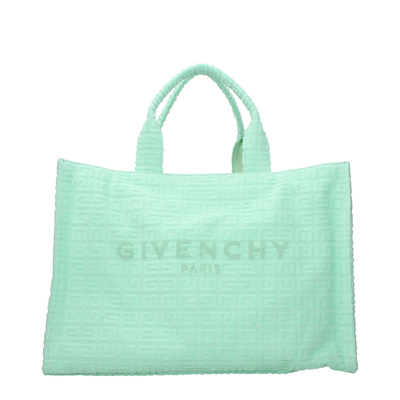 Green fabric handbag, Green, medium
