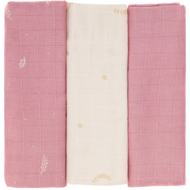 Fillikid muslin nappies3pcs 75x75cm - flowers-null