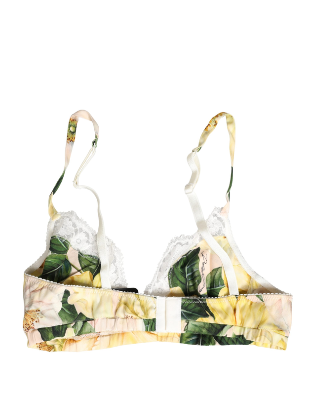Multicolor floral print soft cup bra underwear-null
