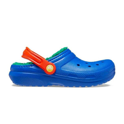 Toddler classic lined clog, Blue / Green, medium