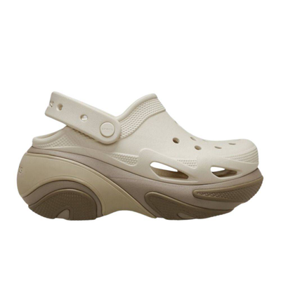 Bubble crush clog, Taupe, medium
