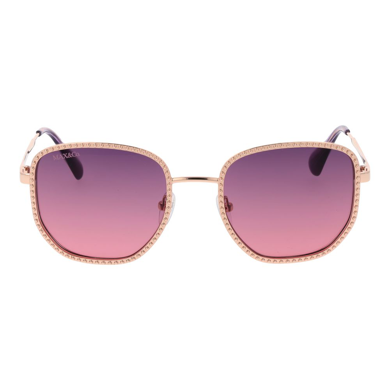 Rose gold metal sunglasses-null
