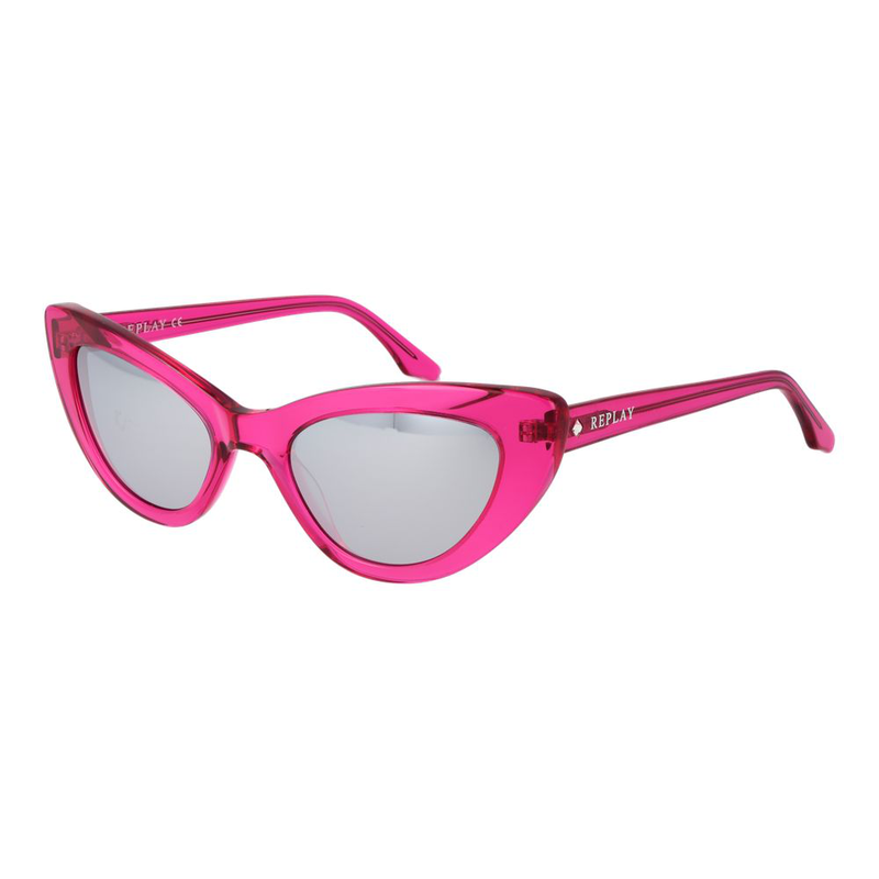 Pink plastic sunglasses-null