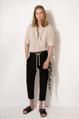 Stefan comfort textured trousers