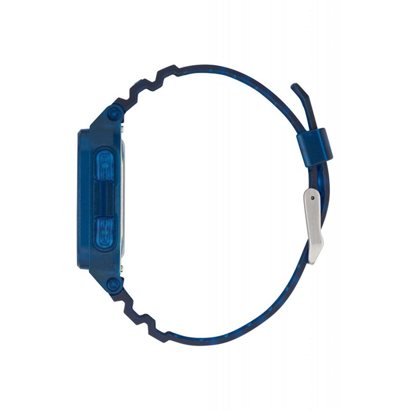 Blue resin digital watch-null