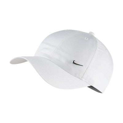 Youth metal swoosh heritage 86 cap, White / Silver, medium