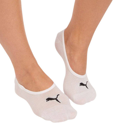 Unisex footie 3-pairs socks, White, medium