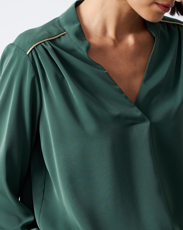 Blouse crepe long sleeve image number null