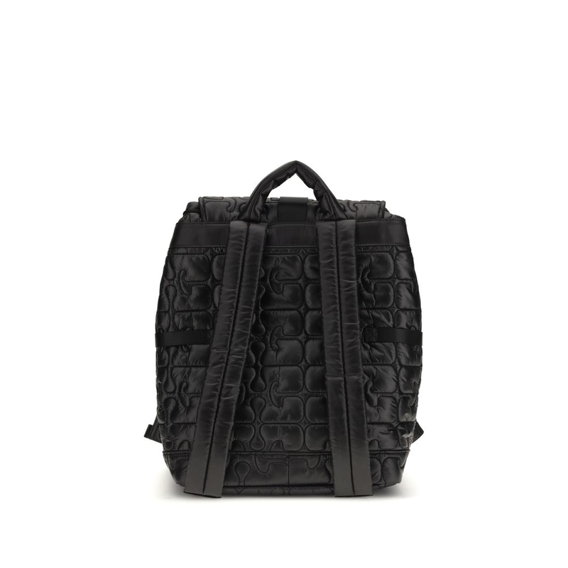 Black polyamide backpack-null