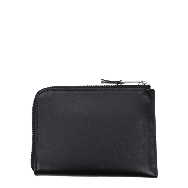 Black leather cardholder-null