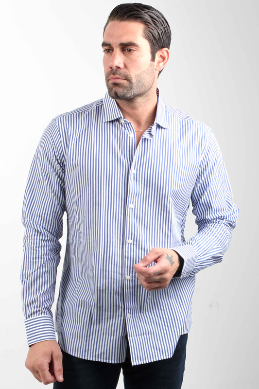 Silky classic stripe sf shirt-null