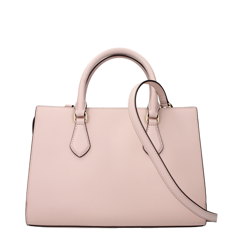 Pink fabric handbag-null