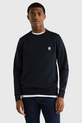 Mongram imd sweatshirt - tommy hilfiger, Army, medium