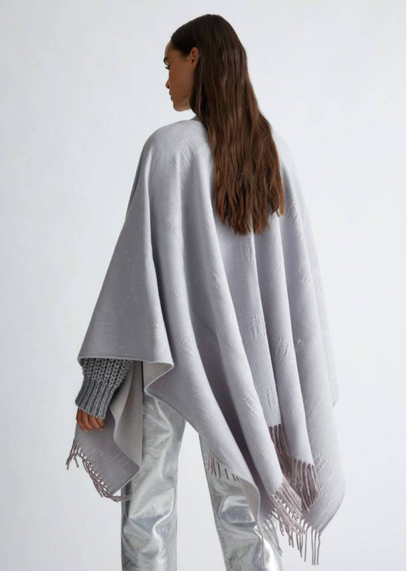 Liu Jo poncho embossed logo-null