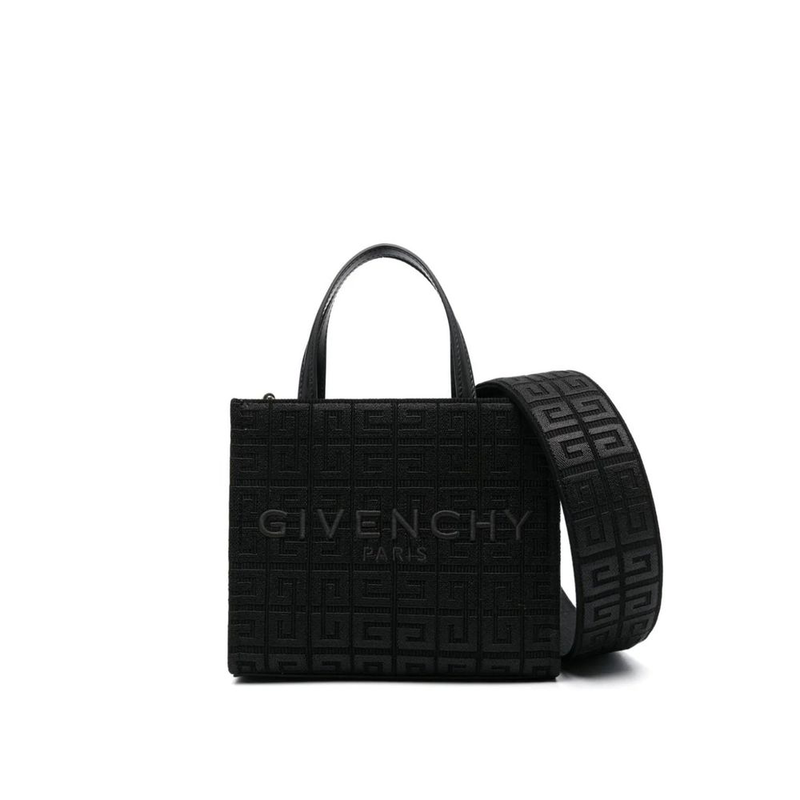 Black cotton tote bag-null