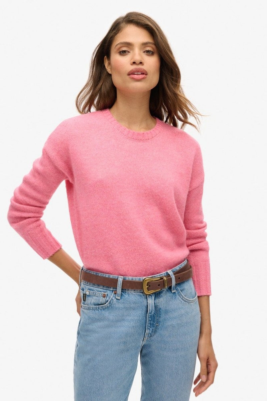 Essential crew neck knitted top-null
