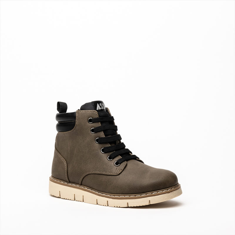 Asso boys lace up army boots-null