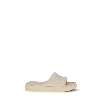 Beige rubber slippers, Beige, medium