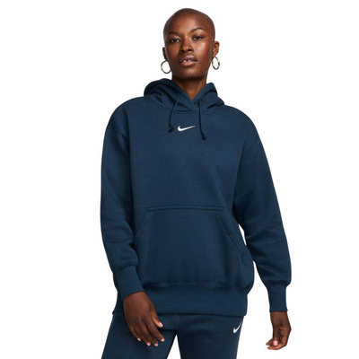 Nike sportswear phoenic fleece oversized womens hoodie, Armony Blue, medium