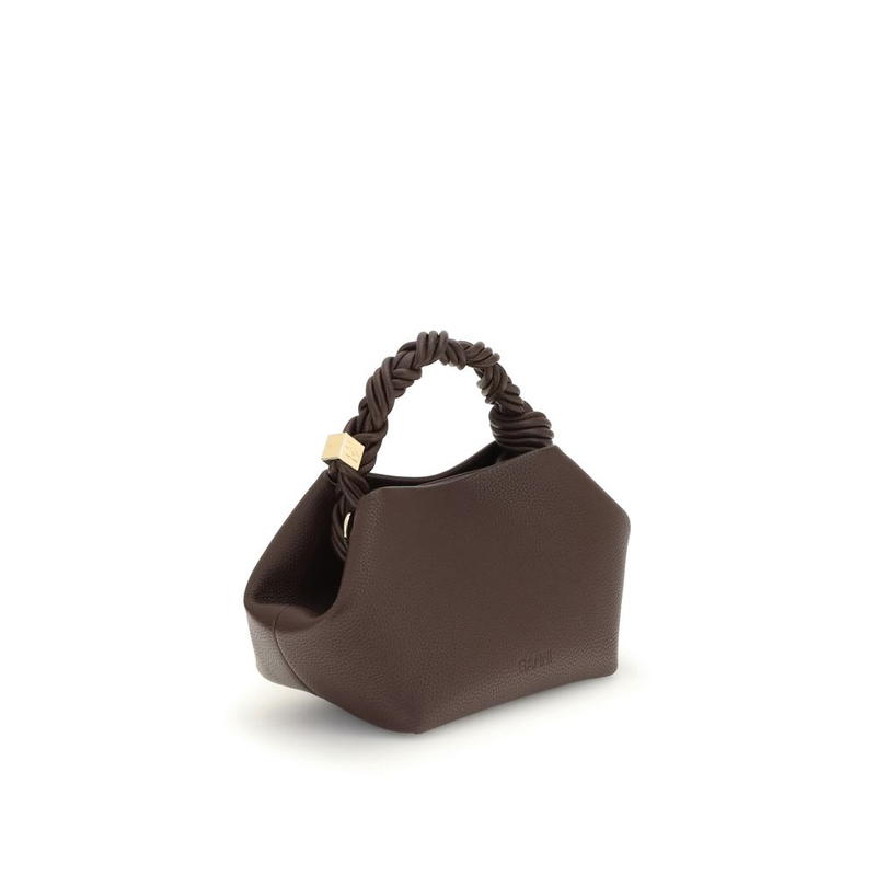 Brown recycled polyester handbag-null