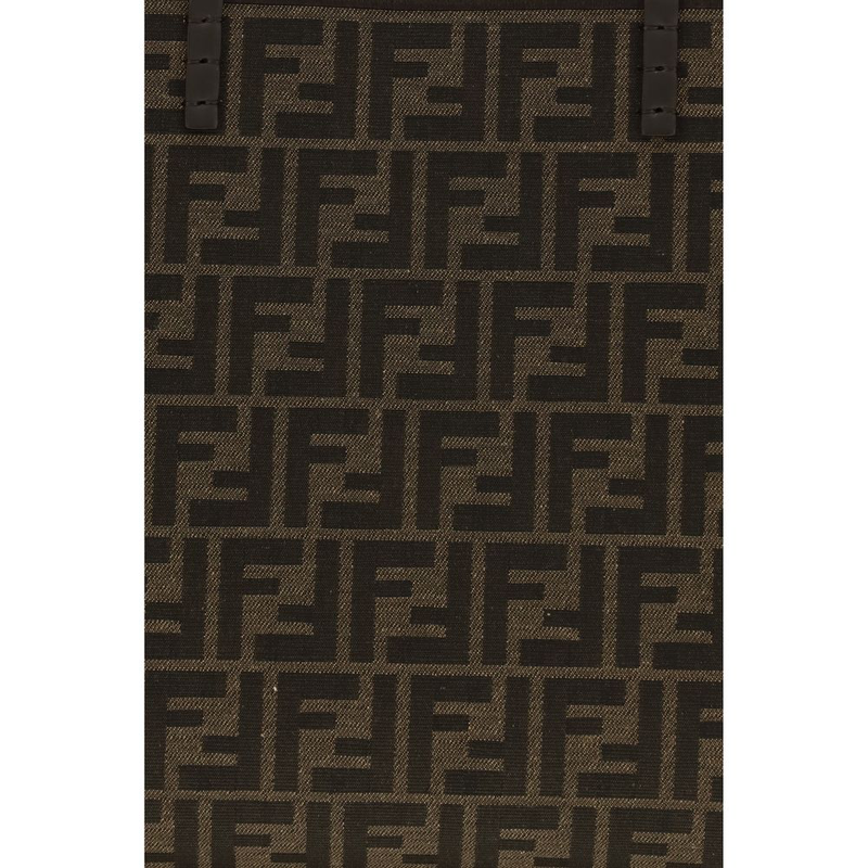 Brown polyester shoulder bag-null