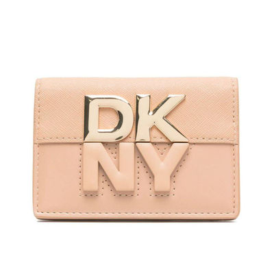 Dkny echo bifold cardholder, Black / Gold, medium