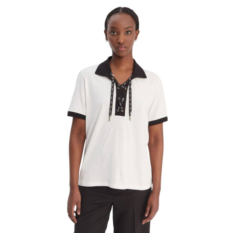 Liu Jo polo t-shirt with logo strap-null