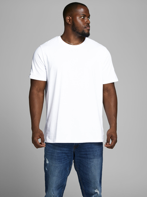 Plussize jjeorganic t-shirt - white, White, medium