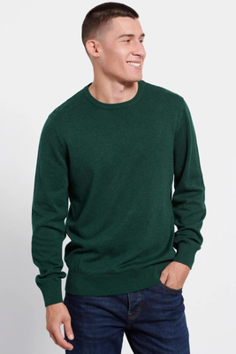 Funkybuddha knitwear r-neck, Pesto, medium