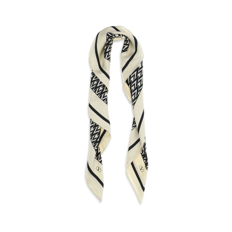 Multicolor silk scarf-null