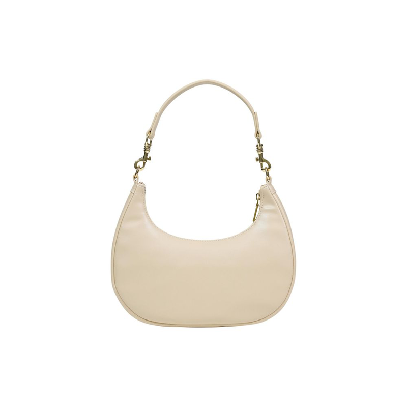 Cream polyethylene handbag-null