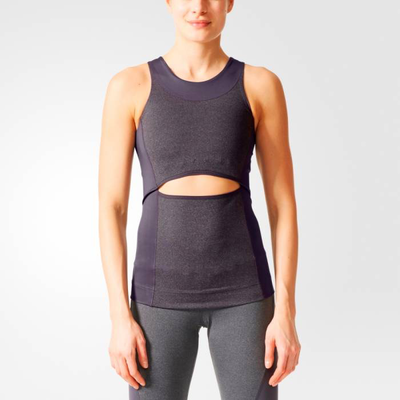 Adidas stella mccartney yoga comf tank, Grey, medium