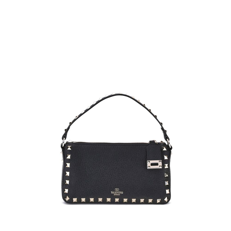 Black calf leather bos taurus shoulder bag-null