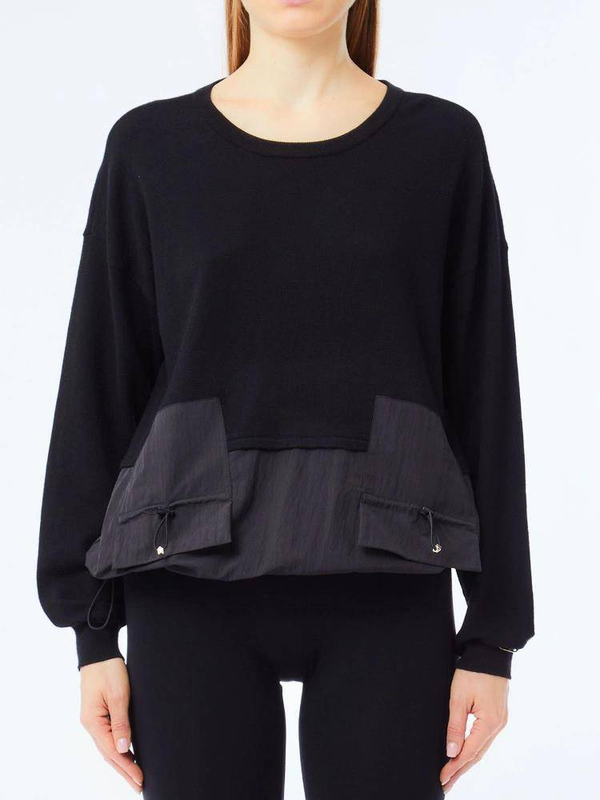 Liu Jo loose knitted crew top-null