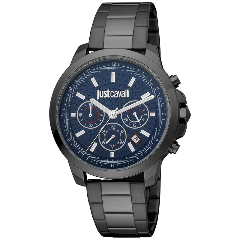 Black stainless steel sport watch-null