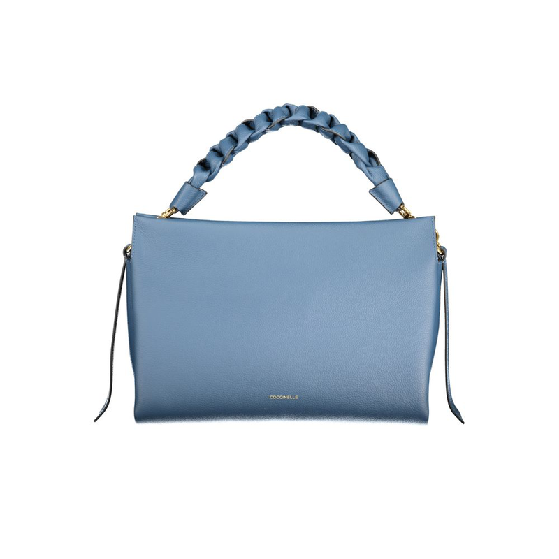 Blue leather women handbag-null