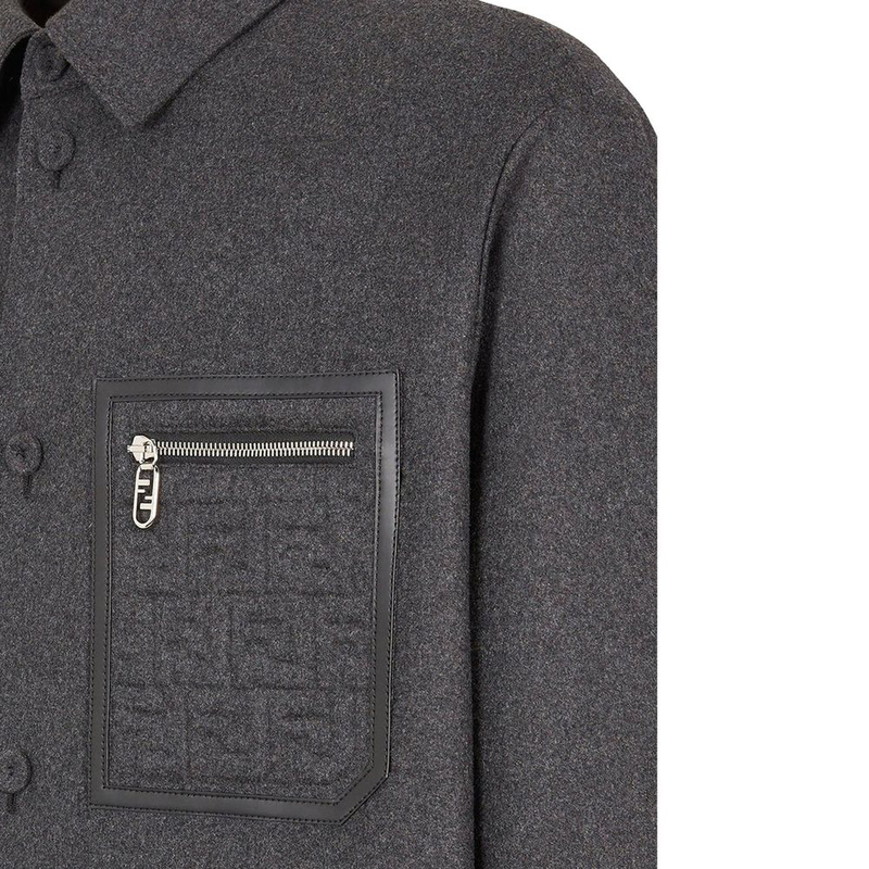 Gray cashmere coat-null