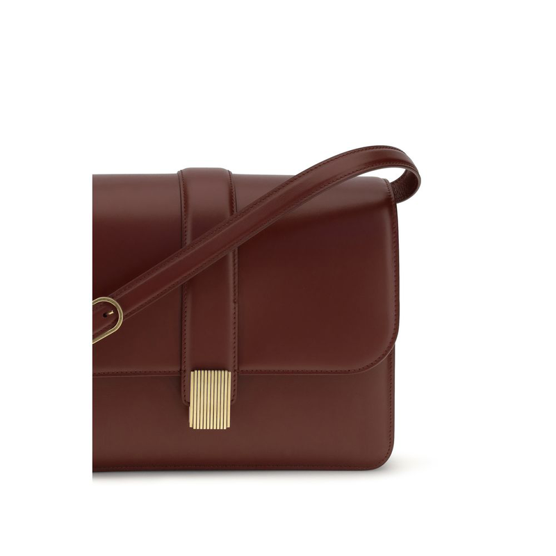 Bordeaux calf leather bos taurus shoulder bag-null