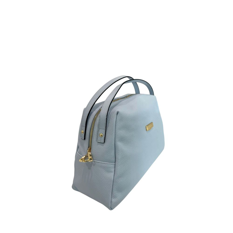 Blue leather women bag-null