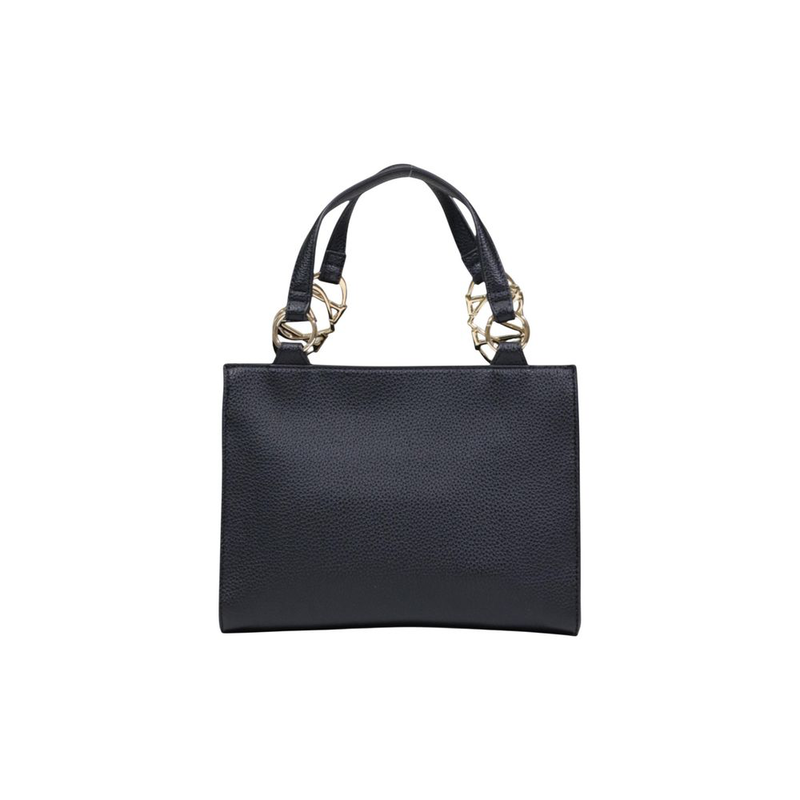 Black polyethylene handbag-null