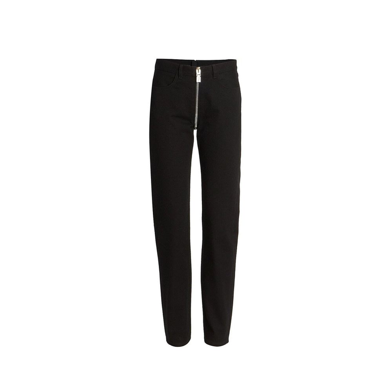 Black cotton skinny jeans-null