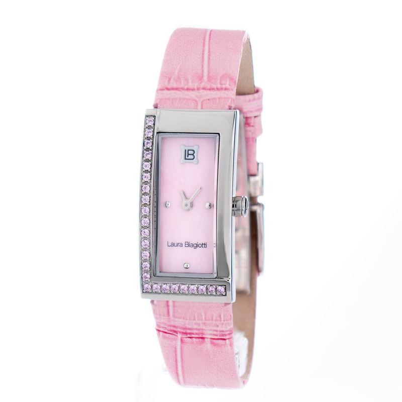 Multicolor leather dress watch-null