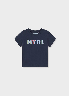 Μπλουζα κοντομανικη basic, Ναυτικο Blue, medium