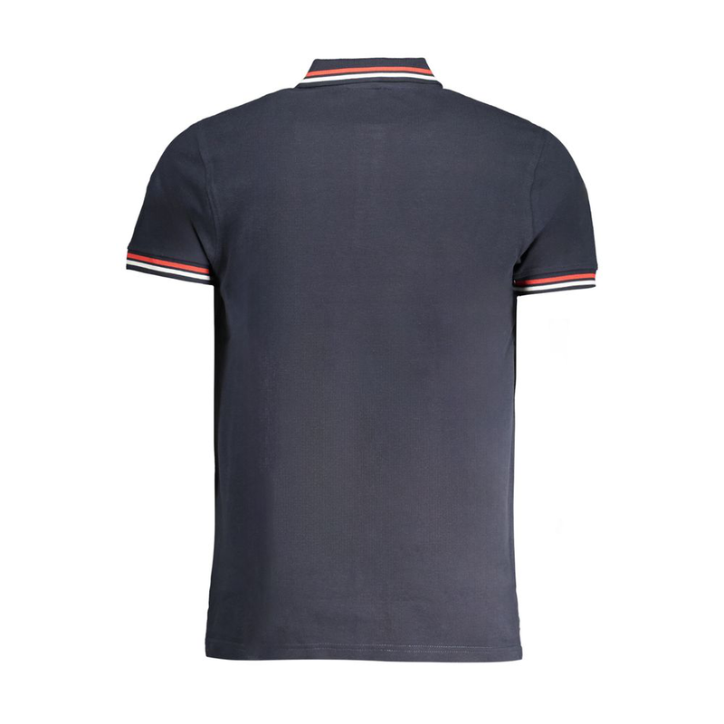 Navy cotton men polo shirt-null