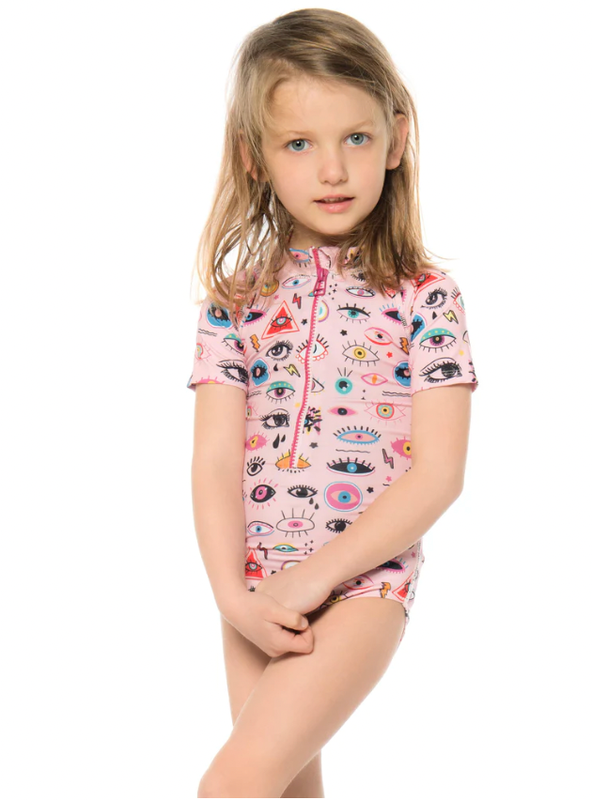 Girls' bodysuit electric eyes-null