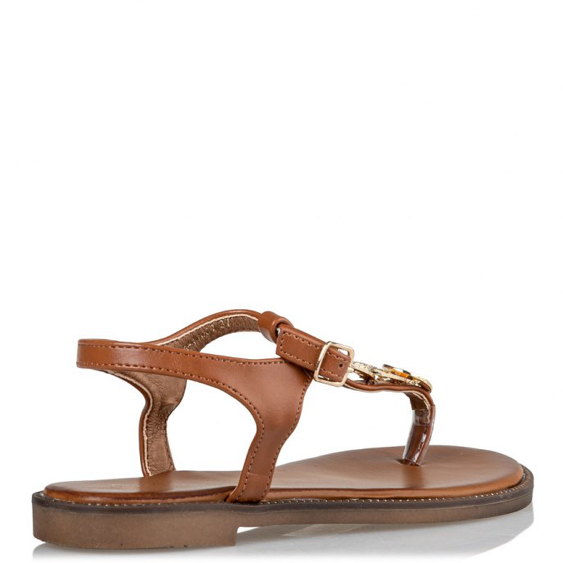 Miss nv flat sandals  , camel-null