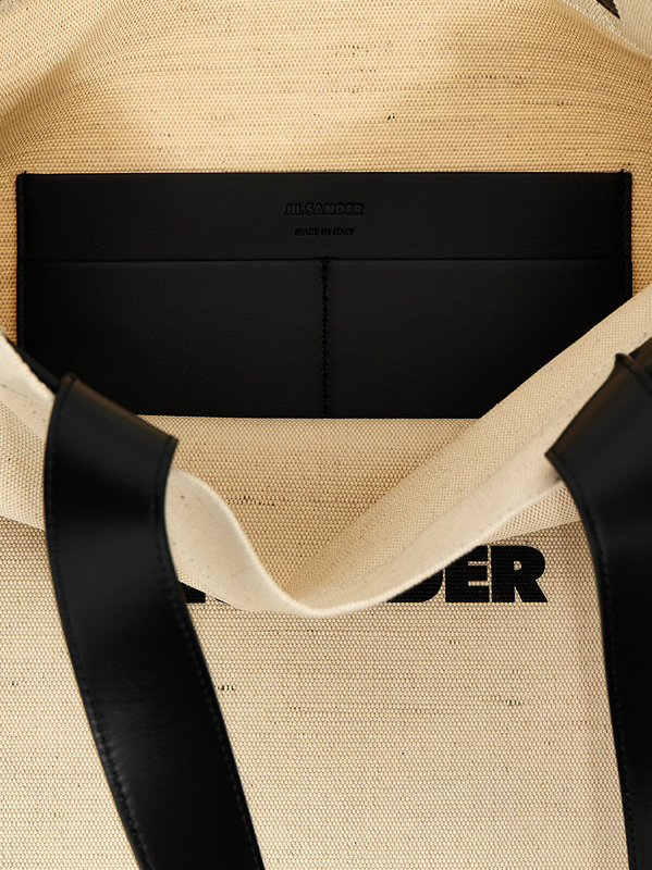 Bicolor cotton tote bag-null
