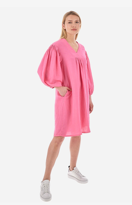 La martina woman linen dress vwd003, Pink, medium
