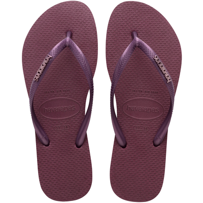 Havaianas slim logo metallic, Metallic Green, medium