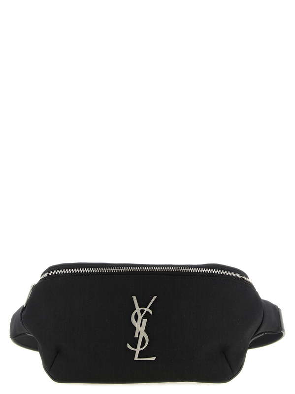 Black lamb leather crossbody bag-null